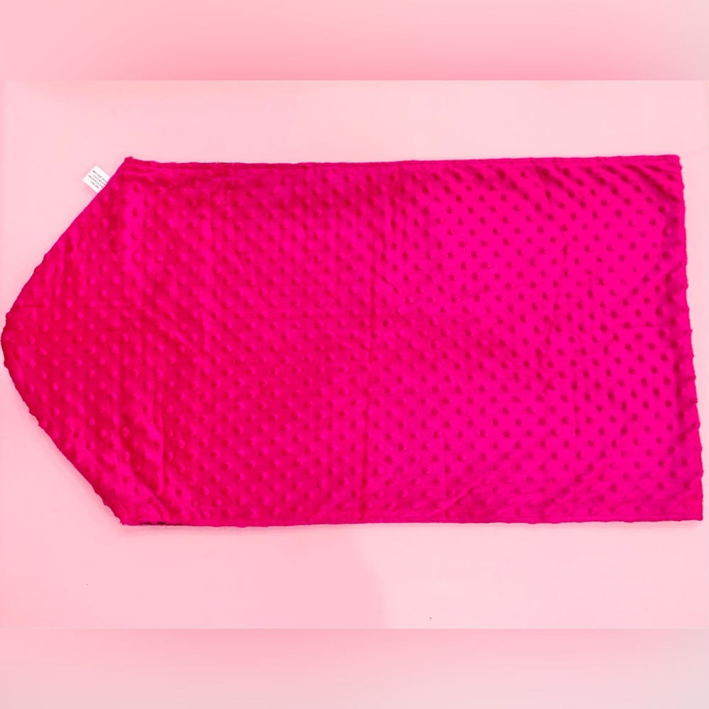Hot Pink Pet Velour Sling Carrier Knapsack Blanket Reversible Black Faux Fur - Picture 7 of 13